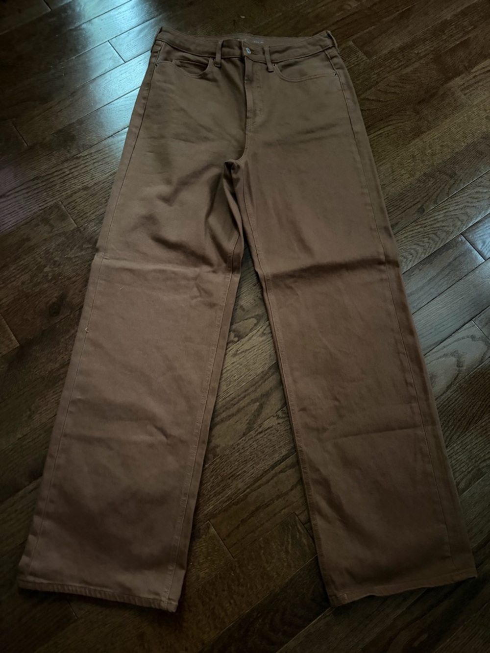 Old Navy Women’s Straight-Leg Chinos in Brown